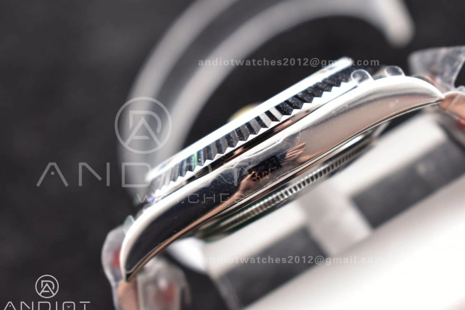 Arabic Blue 904L Dial Bracelet V2 on Markers SS A3255 President DayDate 40 Iced GMF Steel 1126